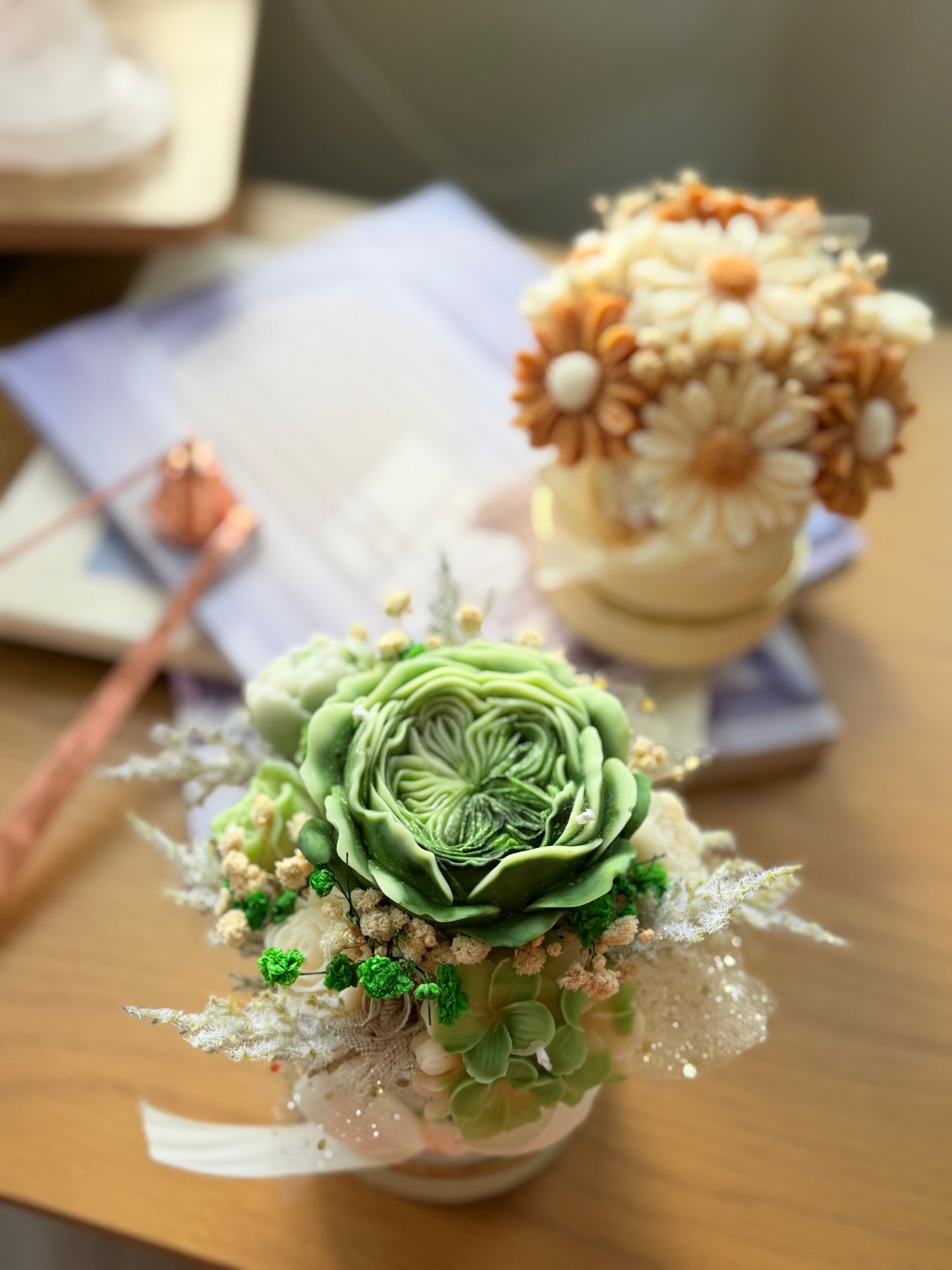 Mini candles bouquet