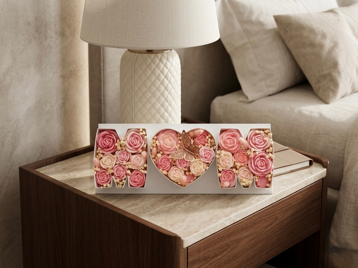 Mom bouquet candle